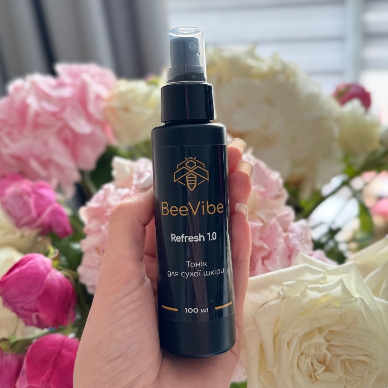 Фото - BeeVibe HYDRA-комбо для сухої шкіри (рожева маска+тонік з пантенолом)